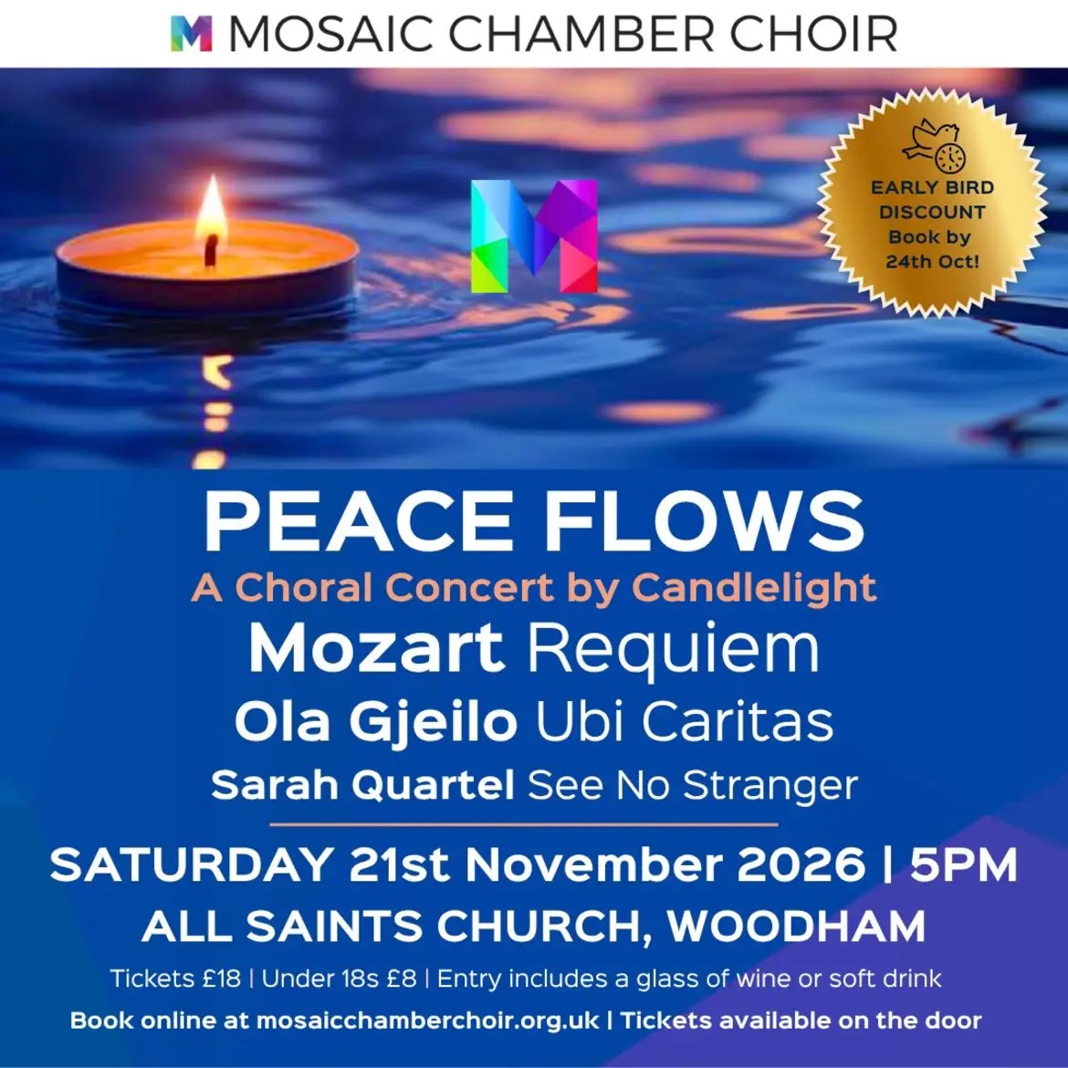 Early bird ticket prices end 24th October 2026 Early bird ticket prices end 24th October 2026