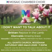 Mosaic Spring 26 concert - "I don't want to talk about it"