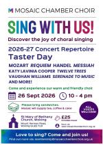 Sing with us! Taster day
